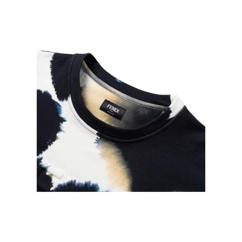 FENDI Spotted Motif Printed Jersey Sweatshirt-9