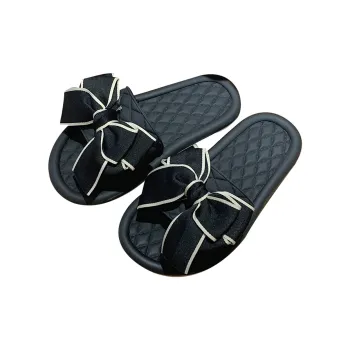 SHIGUDE Sandal Slippers Women's Black