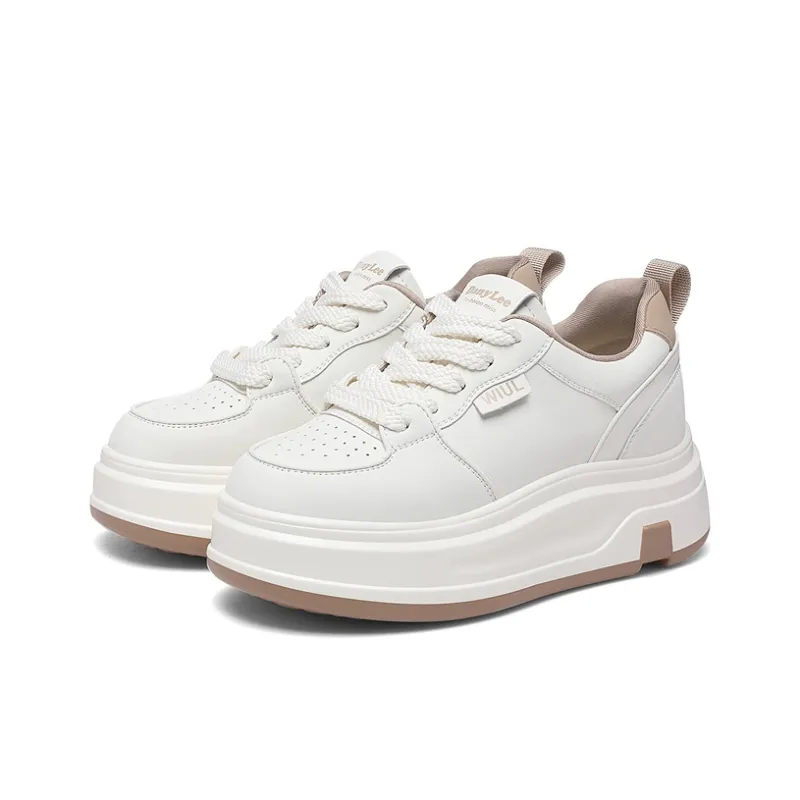 Golden Silk Rabbit Anti-Slip And Wear-Resistant Height Increasing Low-Top Skateboard Shoes Women's-6