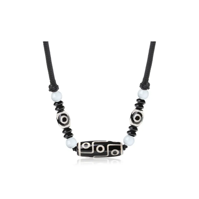 PUTUOSHANWENCHUANG Agate Necklaces Unisex-4