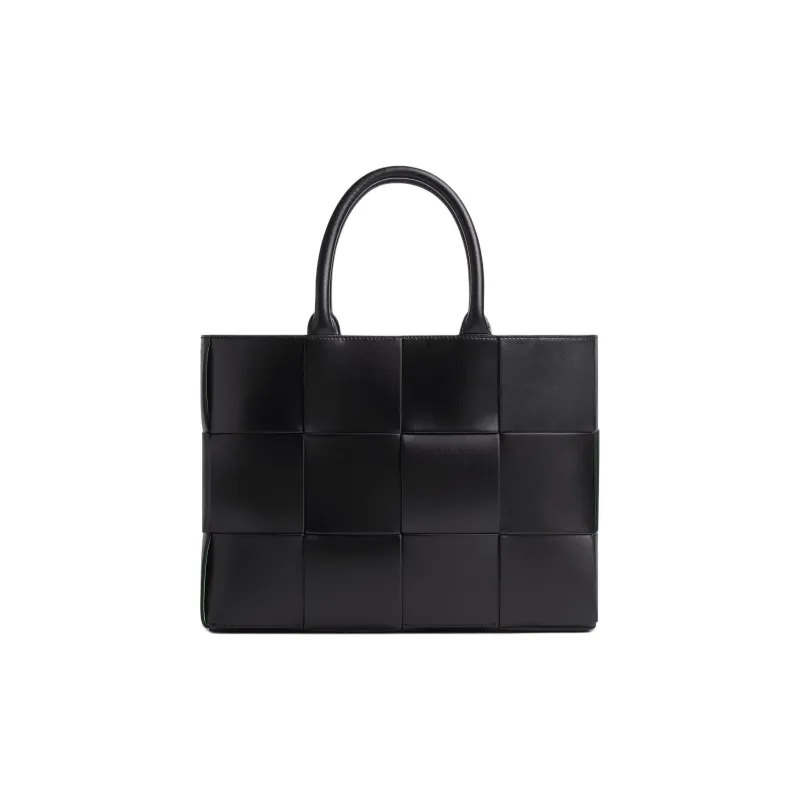 Bottega Veneta ARCO Calfskin Tote Bag Shopping Bag Shoulder Bag Handbag Small Size Men's Black-0