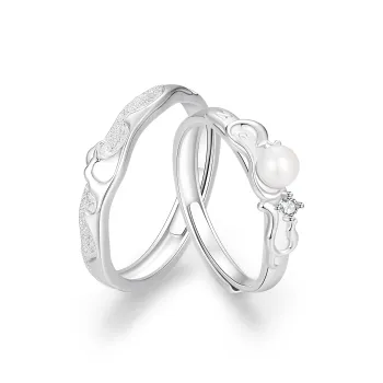 ZSY Silver 925 Ring Couple Rings Unisex