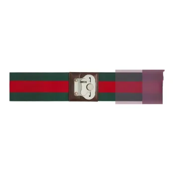 GUCCI Canvas Bag Shoulder Strap Men's Red/Green