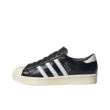 Adidas Originals Superstar Vintage Black White Croc Women's