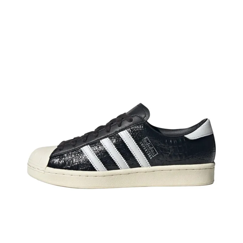 Adidas Superstar Vintage Black White Croc Women's-0