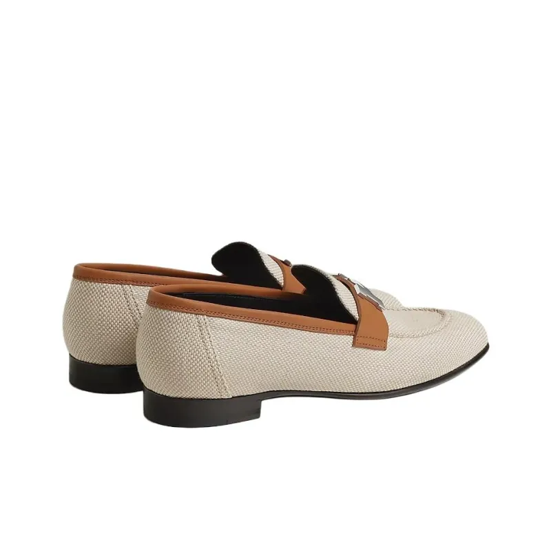 HERMES Paris Loafers Women's Beige-3