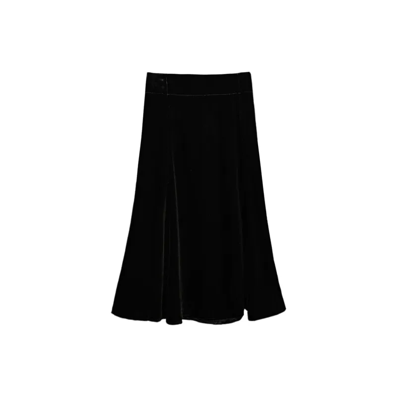 To The West Casual Short Skirts Women's Black-1