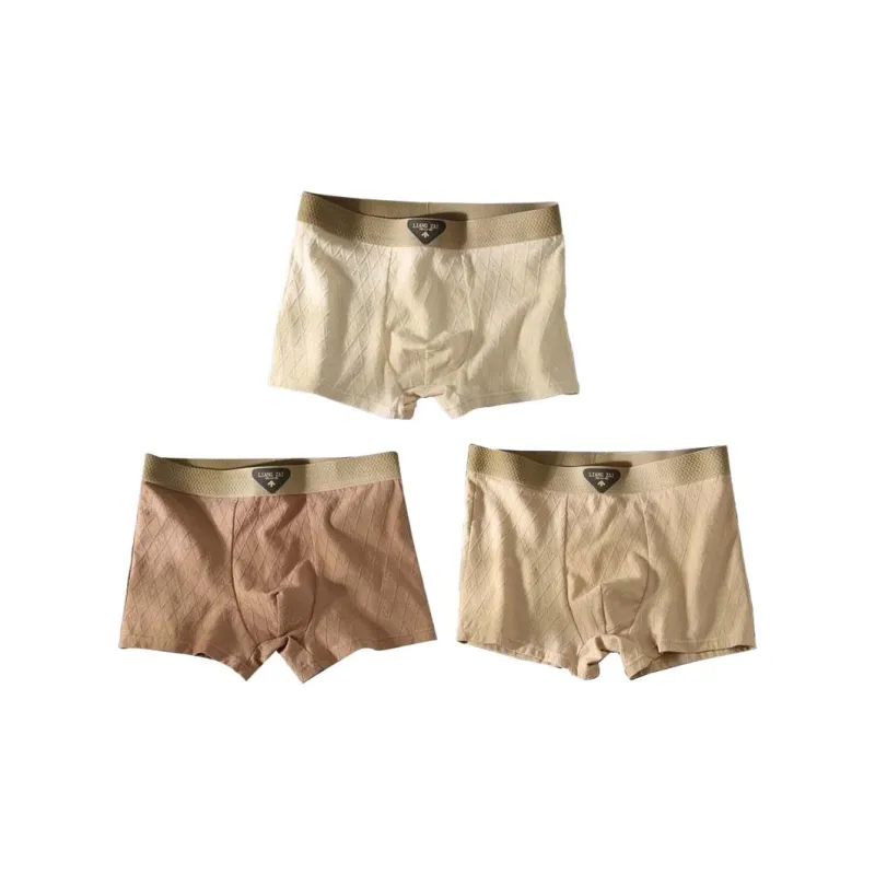 Cotton Gene Square-cut Underwear Men's 3 Pack-3
