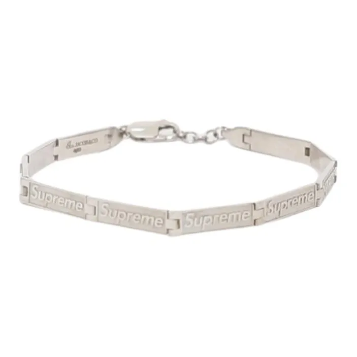 Supreme Sterling Silver Bracelets Unisex Silver-1