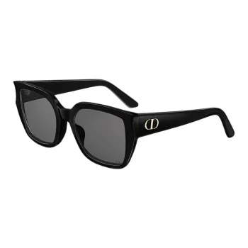 DIOR Acetate Metal Square Sunglasses Women's Black