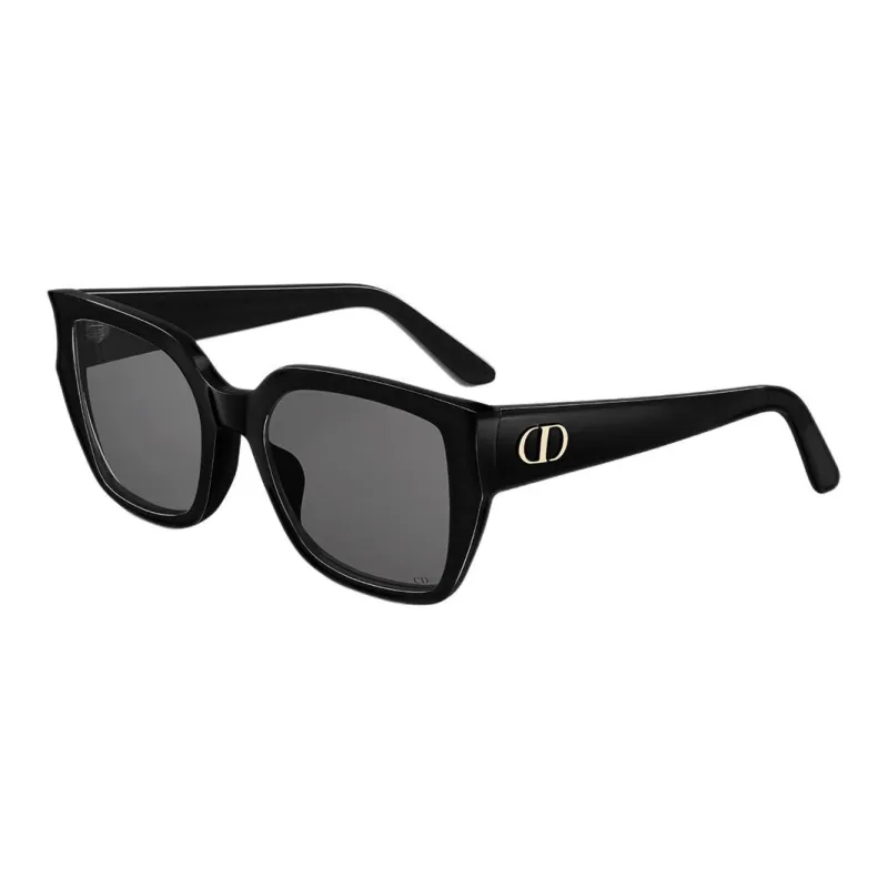 DIOR Acetate Metal Square Sunglasses Women's Black-0