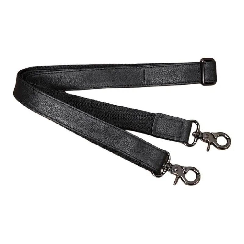 LARTIGENT Top Grain Cow Leather Casual Crossbody Bag One Shoulder Cell Phone Pouch Handbag Regular Men's Black-3