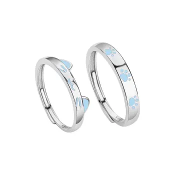 GUDUD S999 Fine Silver Rings Unisex
