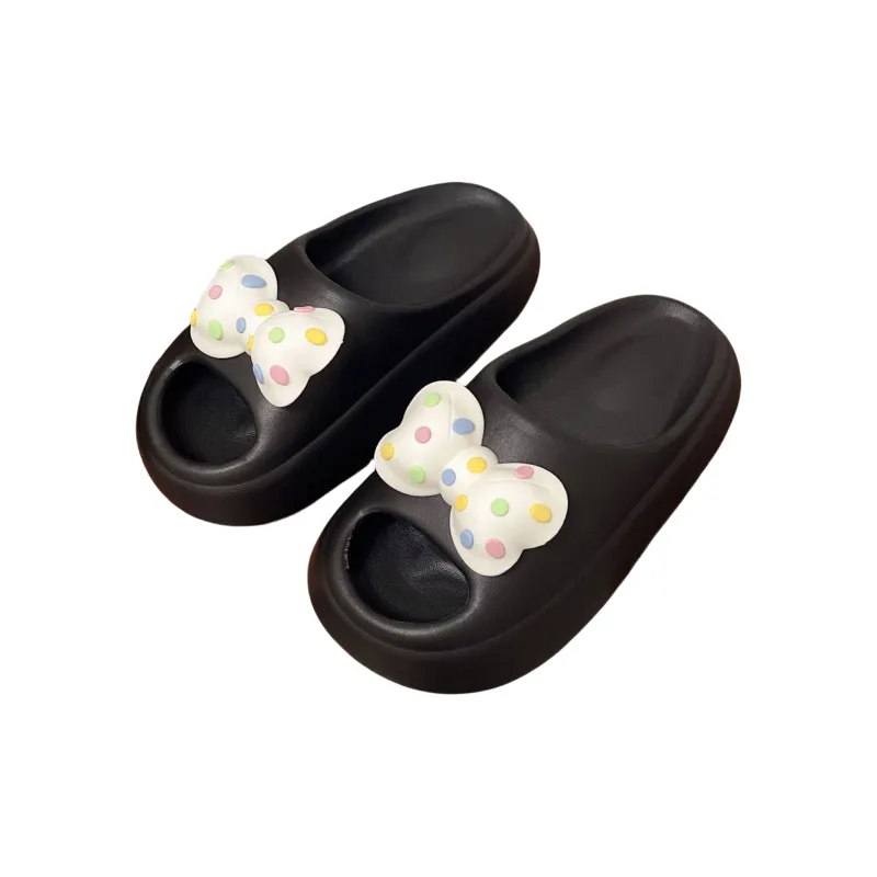 Yunpo Slide Slipper For Women's Cute Bowknot Squashy And Bouncy Feeling Home Eva Slippers-8
