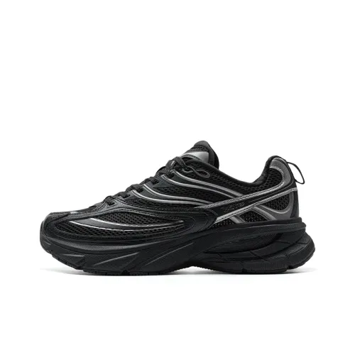XTEP Small Basque 2nd Generation Wear Resistant Lightweight Height Increasing Low Top Casual Shoes Women's Black