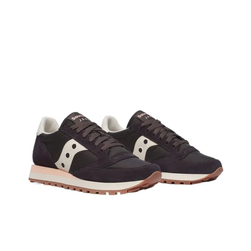 Saucony Jazz Original Abrasion Resistant Low Top Running Shoes Women's Brown-1