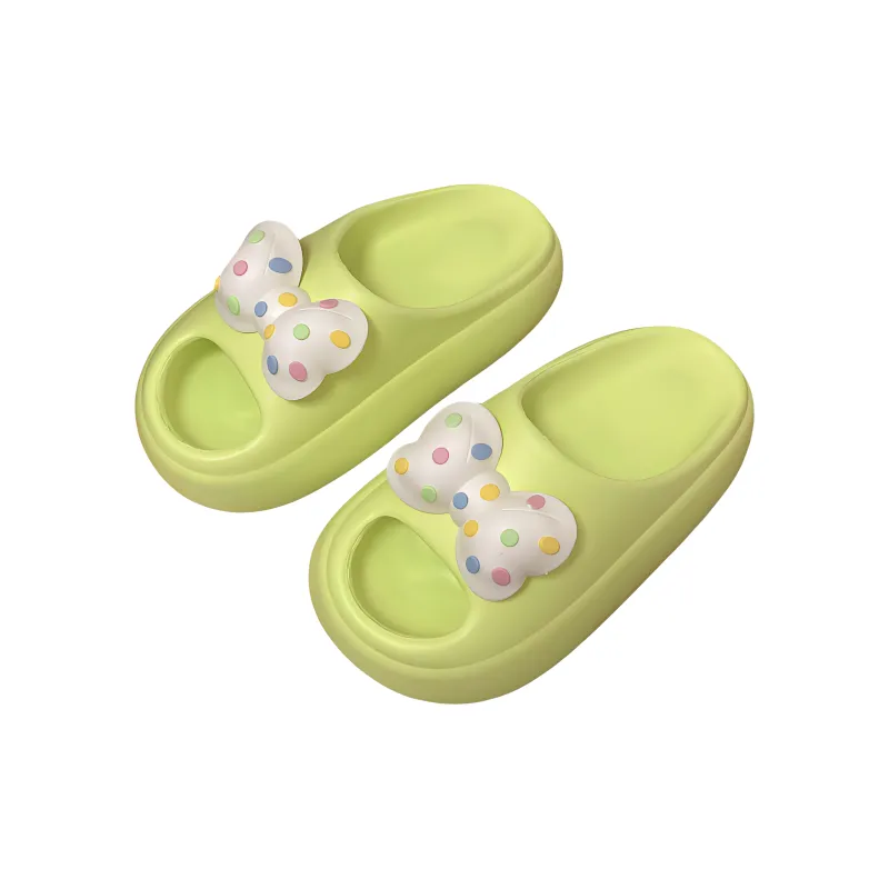 Yunpo Slide Slipper For Women's Cute Bowknot Squashy And Bouncy Feeling Home Eva Slippers-11