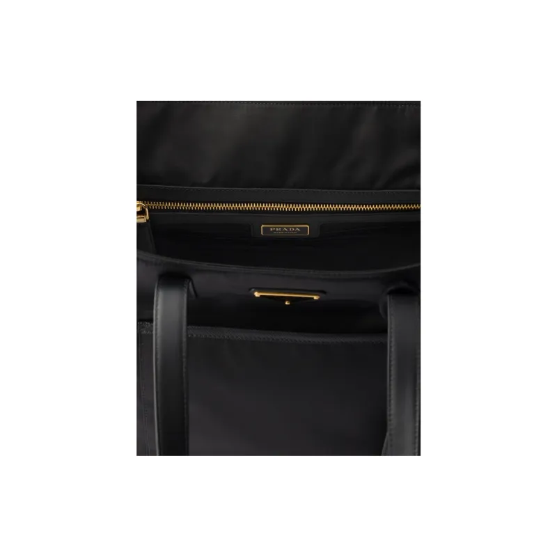 PRADA Re Edition Polyamide Tote Bag, Shopping Bag, Handbag, Shoulder Bag Medium Size Women's Black-3