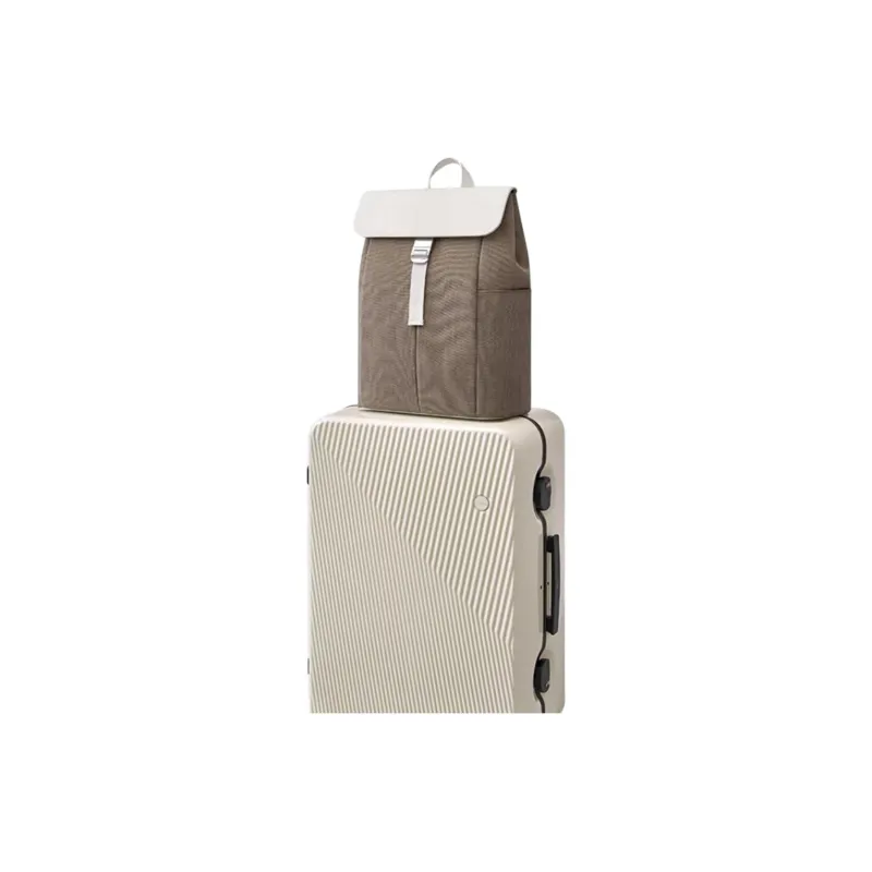 Ito Wool Water Repellent Laptop Backpack Medium Size Unisex Crimson Apricot/Luxe Brown-5