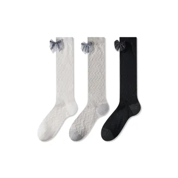 JIAZINI Knee High Socks Women's Combo Set