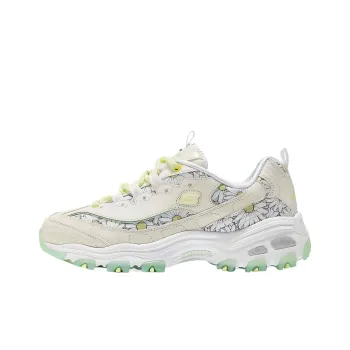 Skechers DLITES Cushioning Low Top Casual Shoes Women's White Green