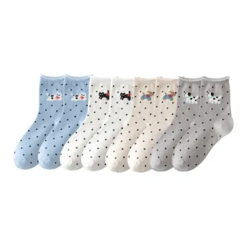 Cotton Gene Mid Calf Socks Women's 8 Pack