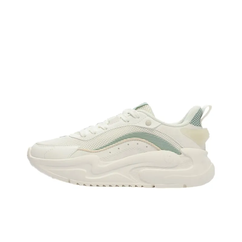 361° Life Collection Anti Slip Wear Resistant Low Top Casual Shoes Unisex White Green-0