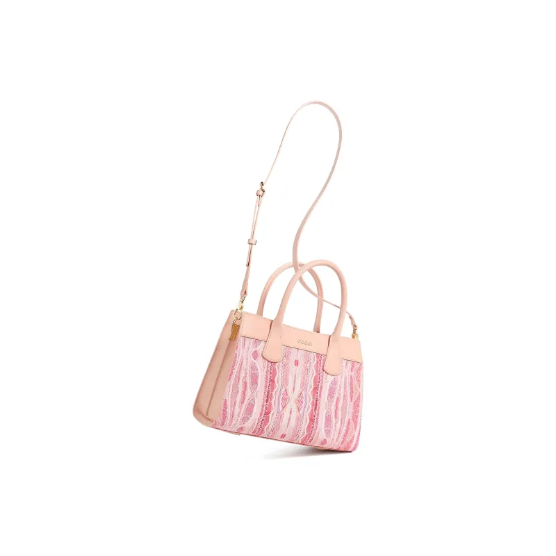 COOGI Synthetic Leather Portable One Shoulder Crossbody Kelly Bag Regular Women's Pink-6