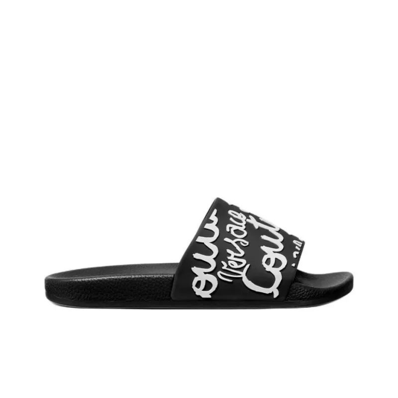 VERSACE JEANS COUTURE Slide Slippers Women's Black-1