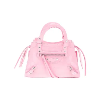 Balenciaga Cow Leather Shoulder Bag Mini Women's Pink