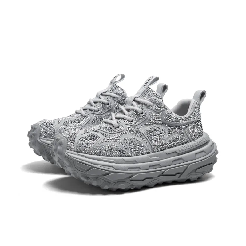 CHERYKALLY Slip-Resistant Breathable Height Increasing Coverage Low-Top Chunky Sneakers Women's-1