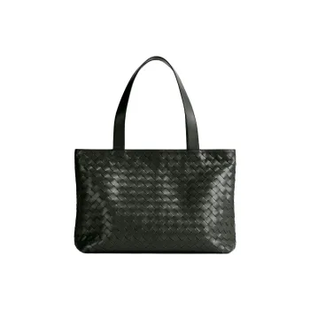 Bottega Veneta Intrecciato Calfskin Tote Bag Shopping Bag Shoulder Bags Small Size Men's Green
