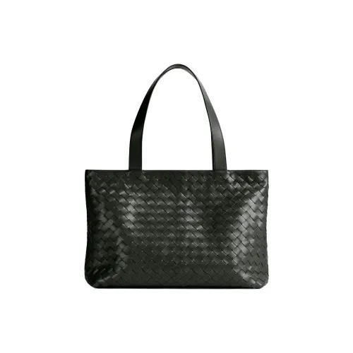 Bottega Veneta Intrecciato Calfskin Tote Bag Shopping Bag Shoulder Bags Small Size Men's Green