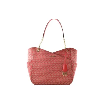 MICHAEL KORS Leather Shoulder Bag Women's Red