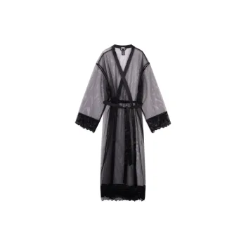 CALVIN KLEIN Sleep Robe Women's Space Black