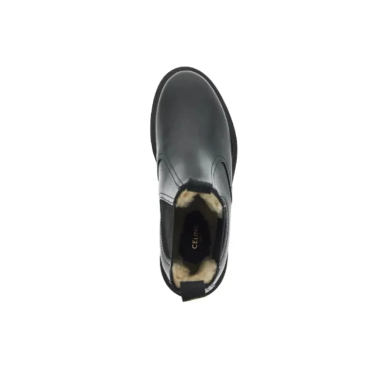 CELINE Margaret Short Chelsea Boots Women's Black-4