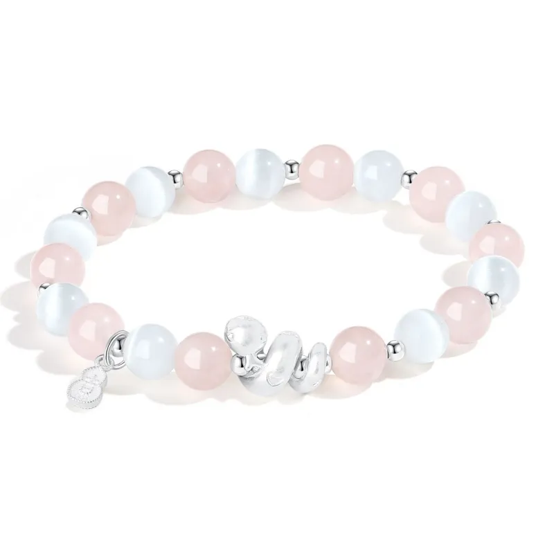 PUTUOSHANWENCHUANG Glass Cat Eye Bracelets Unisex-0