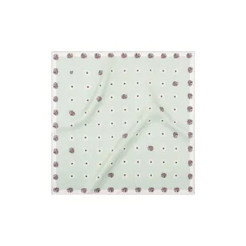 Eucalyptus Ornamentation 100 Mulberry Silk Silk Scarves Women's
