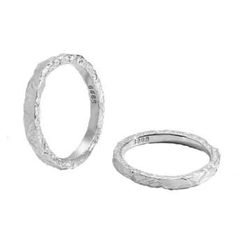 GUDUD S999 Fine Silver Rings Unisex