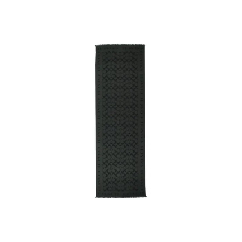 COACH Silk Cotton Shawls Men's Black-1