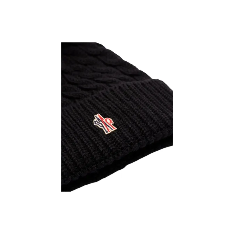 Moncler Grenoble Logo Detailed Knitted Beanie-2
