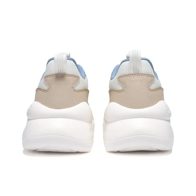 361° Cushioning Breathable Lightweight Low-Top Casual Shoes Men's Feather White Apricot Tea Brown-4