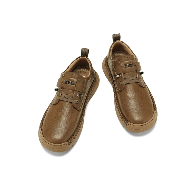 G.N.SHIJIA Black Gold Ox Collection Low-Top Casual Shoes Men's-10