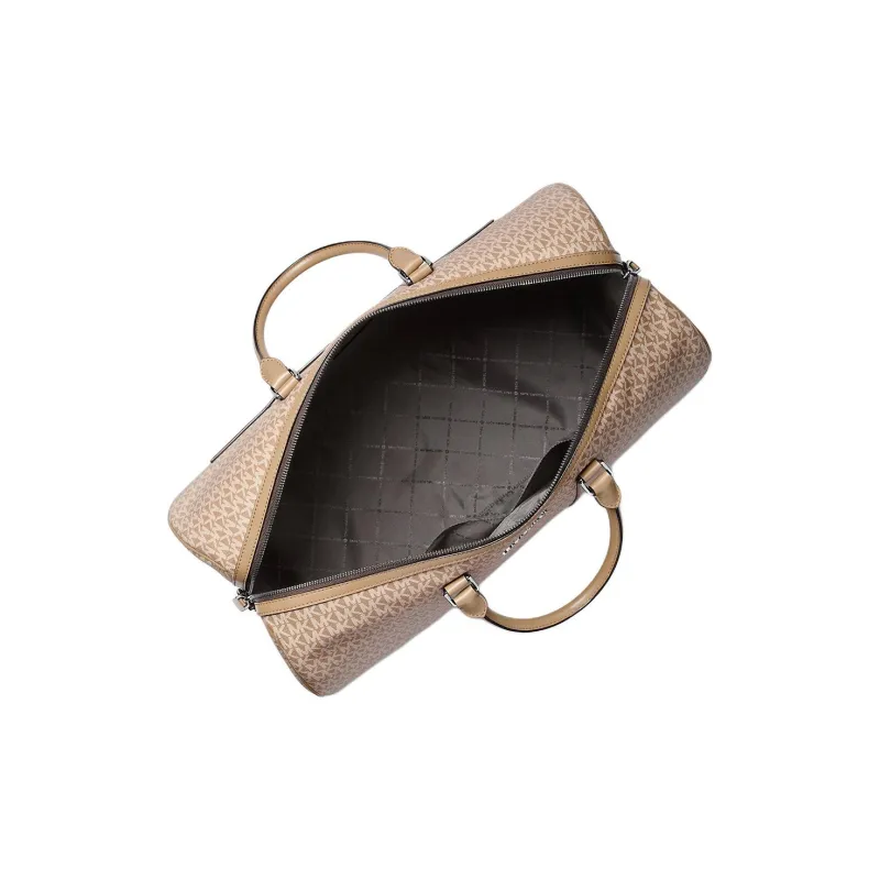 MICHAEL KORS COOPER Coated Canvas Travel Bag Men's Beige-2
