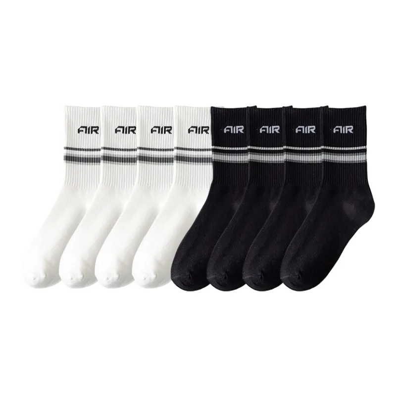 Cotton Gene Mid Calf Socks Unisex Combo Set-19