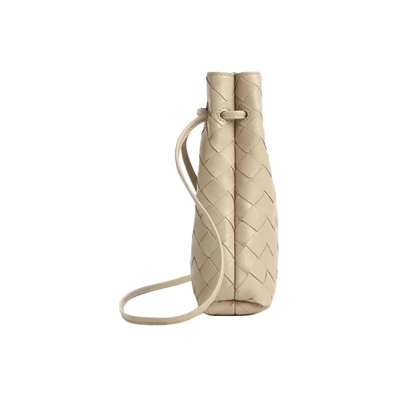 Bottega Veneta Intrecciato Calfskin Shoulder Bag Women's Natural Color-1