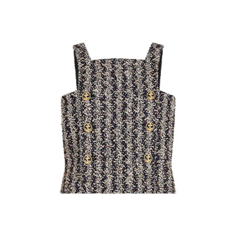 LOUIS VUITTON New Quarterly Products Of LV Sleeveless Dresses Women's Gray-4