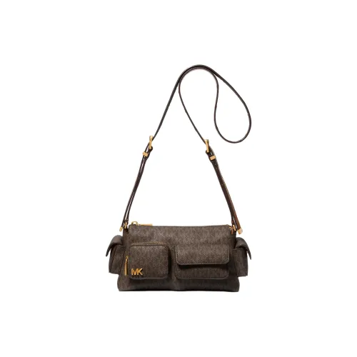 MICHAEL KORS DAKOTA Artificial Leather Shoulder Bag, Crossbody Bag Trumpets Women's Dark Brown