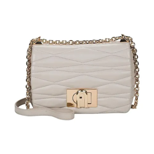 Furla Synthetic Leather Shoulder Bag Women's Light Beige