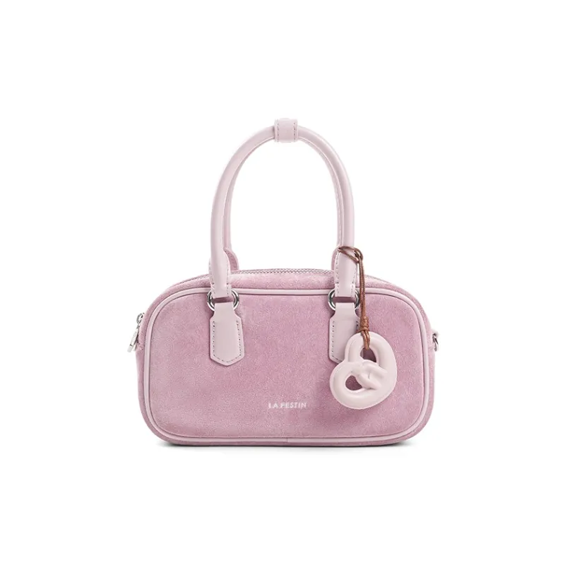LA FESTIN Cow Leather Boston Bag Crossbody Handbags Small Size Women's Multicolor-6